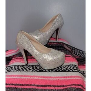 Sexy Falaili heels size 7 Sparkle Rhinestones